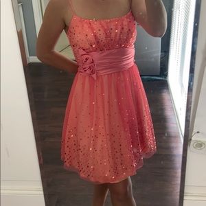 Coral Party Dress